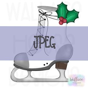 Holly Ice Skate JPEG