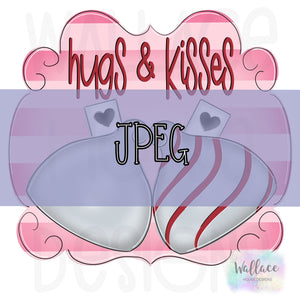 Hugs & Kisses Frame JPEG
