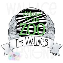 Load image into Gallery viewer, Welcome to Our Zoo Printable Template

