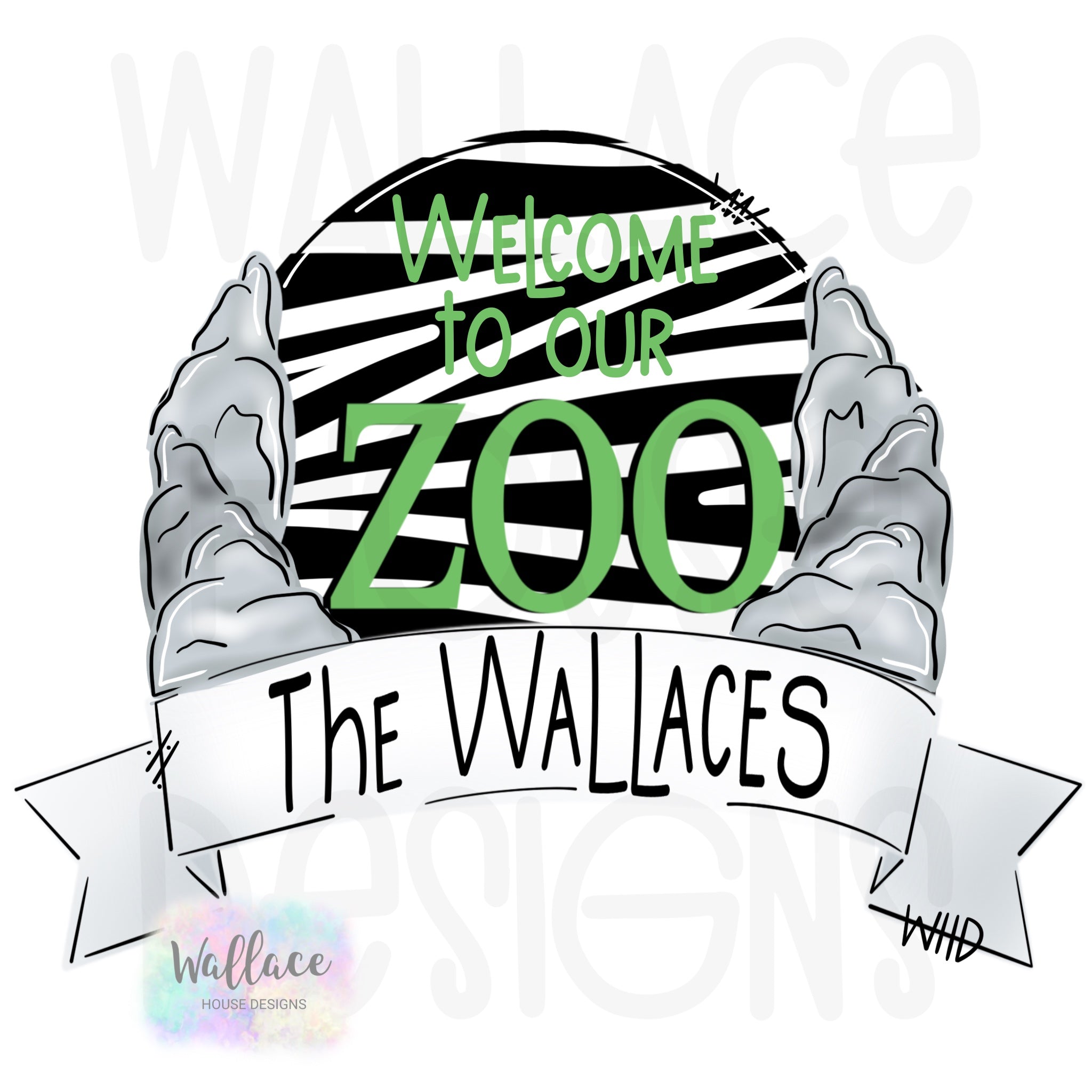 Welcome to Our Zoo Printable Template – wallacehousedesigns
