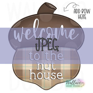 Welcome to the Nut House Acorn Printable Template