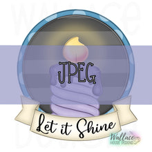 Load image into Gallery viewer, Let it Shine Candle Round JPEG
