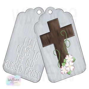 Old Rugged Cross Double Tag Printable Template