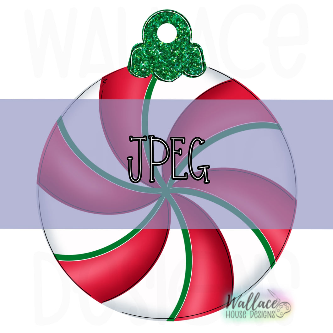 Peppermint Ornament JPEG