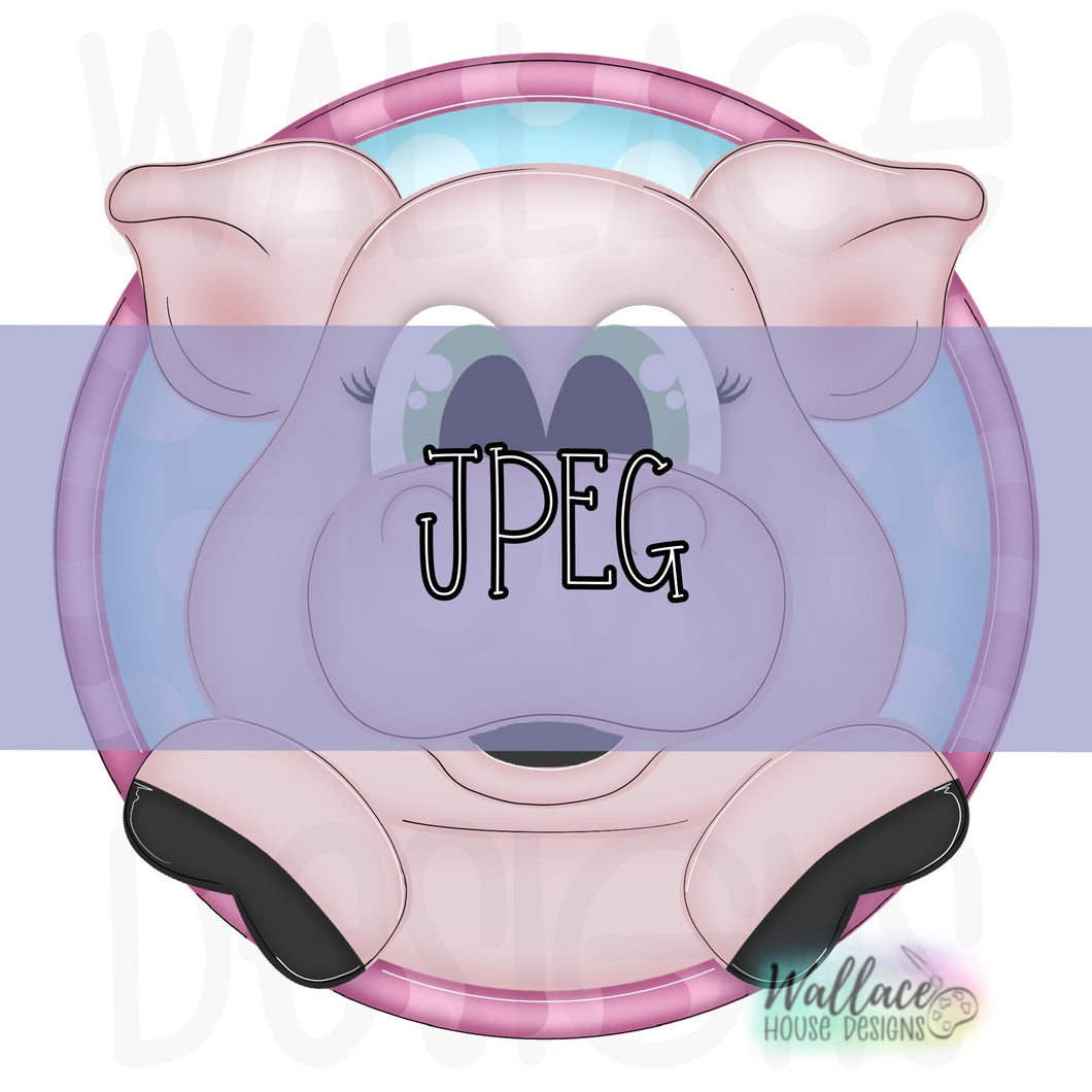 Peekaboo Piggy JPEG