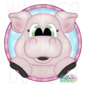 Peekaboo Piggy Printable Template
