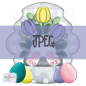 Bunny Bottom Tulip Bouquet JPEG